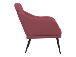 Nylra Sillón de tela rojo tinto 63x76x80 cm