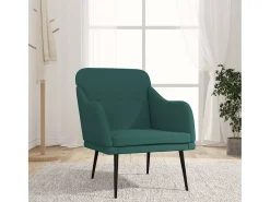 Nylra Sillón de tela verde oscuro 63x76x80 cm