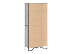 Olga Estantería madera de ingeniería color gris Sonoma 80x31x169 cm
