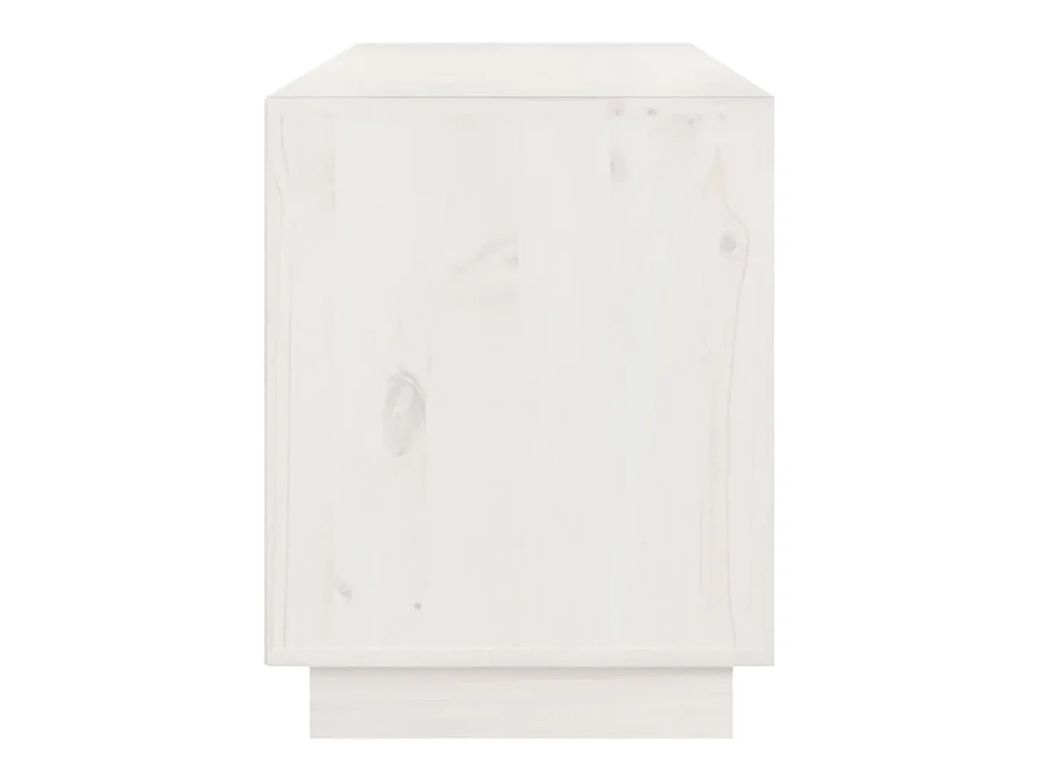 Orvil Mueble de TV madera maciza de pino blanco 176x37x47,5 cm