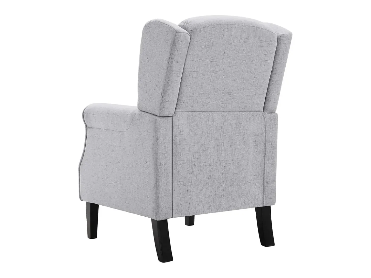 Ovrik Sillón de tela gris claro