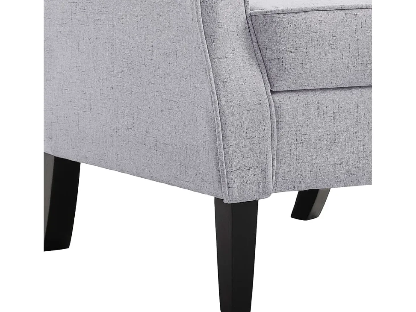 Ovrik Sillón de tela gris claro