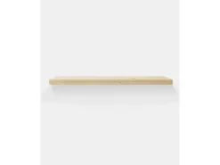 Pack 2 estanterías de madera maciza flotante natural 60x3,2x20cm - MELVA - DECOWOOD