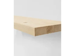 Pack 2 estanterías de madera maciza flotante natural 60x3,2x20cm - MELVA - DECOWOOD