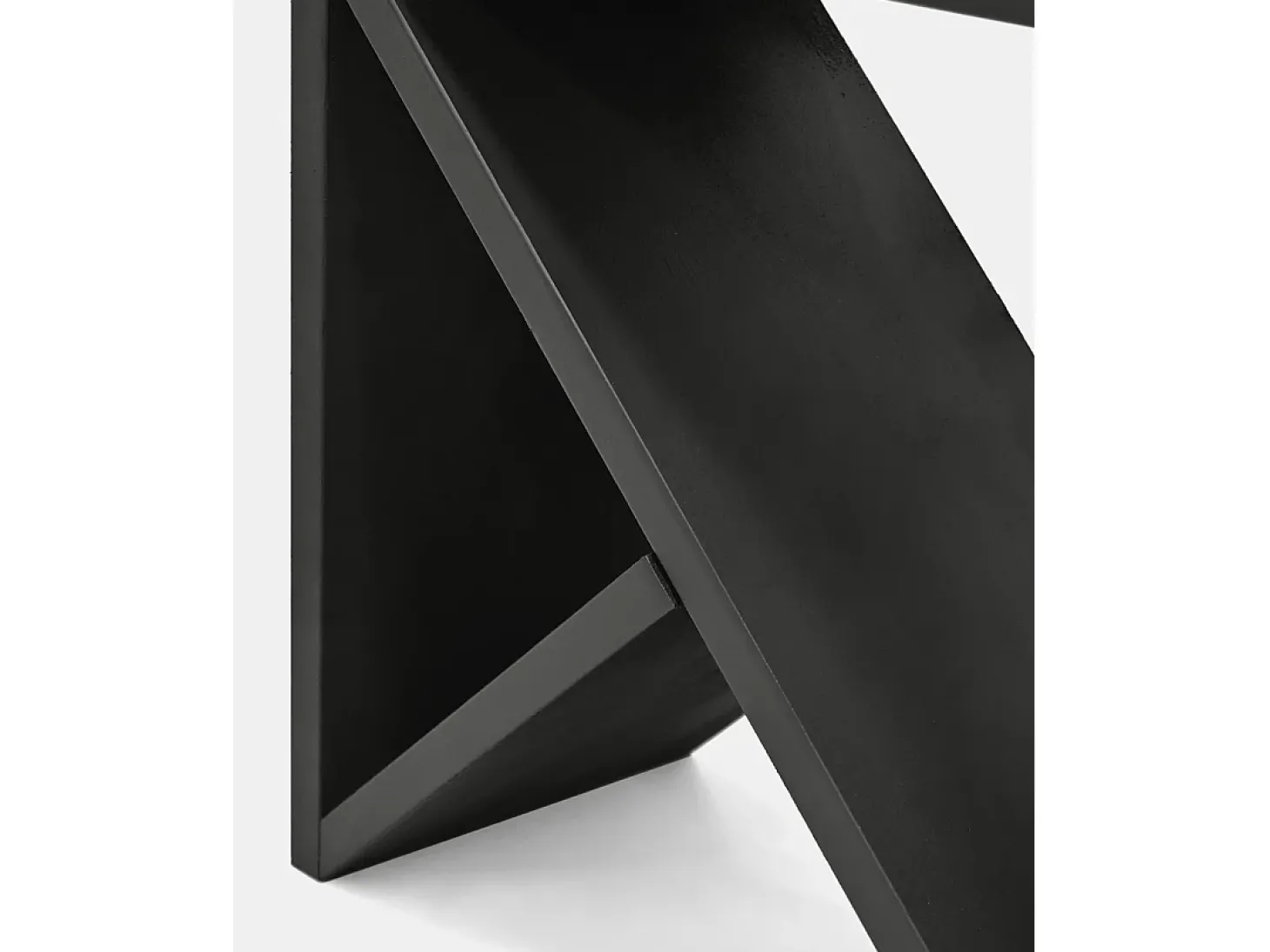 Pack 2 mesitas de madera maciza en tono negro de 50x50cm - STOKE - DECOWOOD