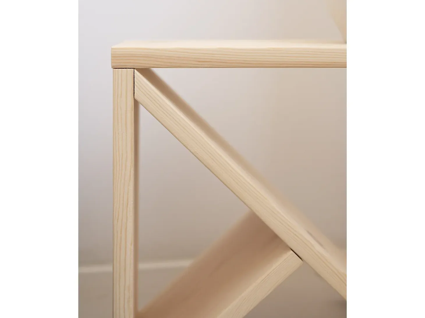 Pack 2 mesitas de madera maciza en tono natural de 40x40cm - STOKE - DECOWOOD