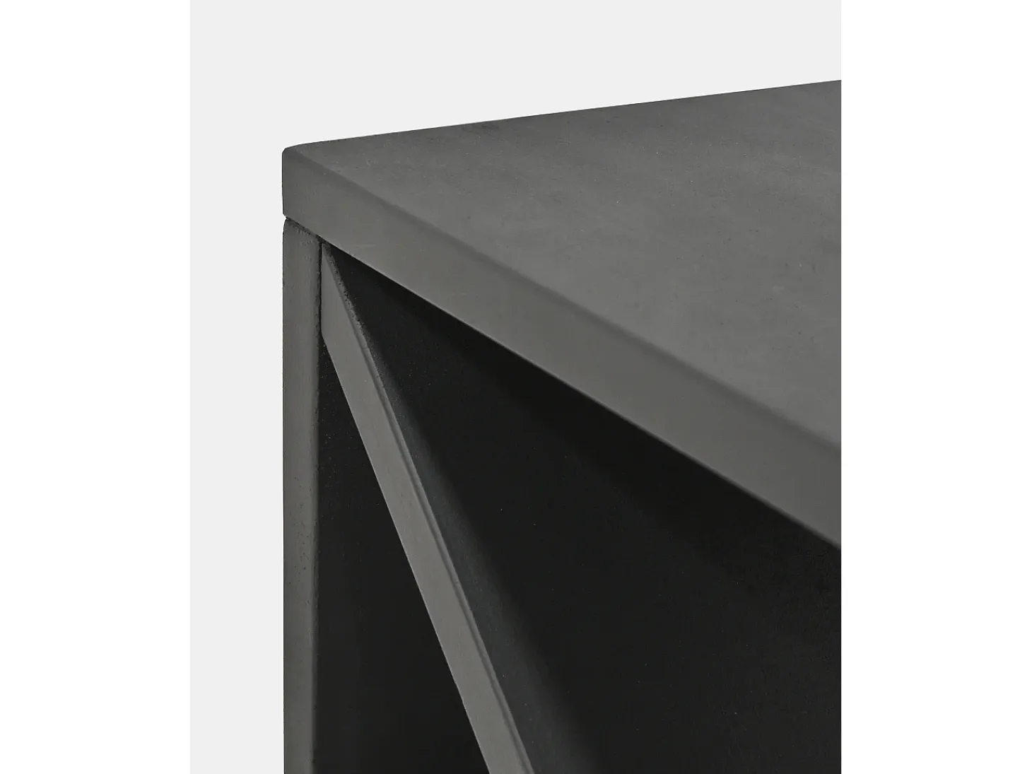Pack 2 mesitas de madera maciza en tono negro de 40x40cm - STOKE - DECOWOOD
