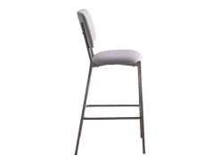 Pack de 4 taburetes de 103x45x51 cm tapizados en tela animanchas en color crema Ned