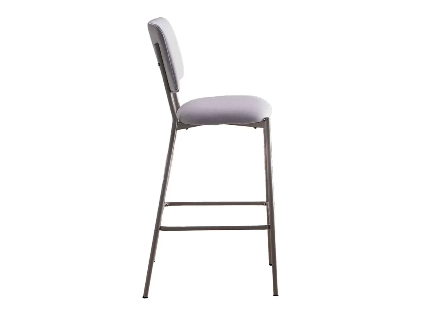 Pack de 4 taburetes de 103x45x51 cm tapizados en tela animanchas en color crema Ned