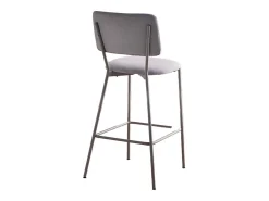 Pack de 4 taburetes de 103x45x51 cm tapizados en tela animanchas en color crema Ned