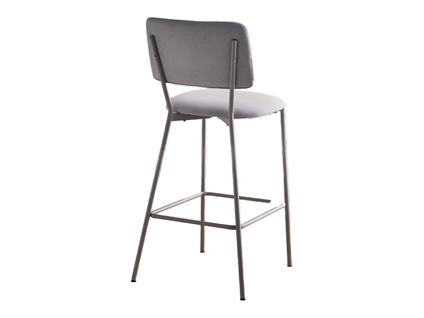 Pack de 4 taburetes de 103x45x51 cm tapizados en tela animanchas en color crema Ned