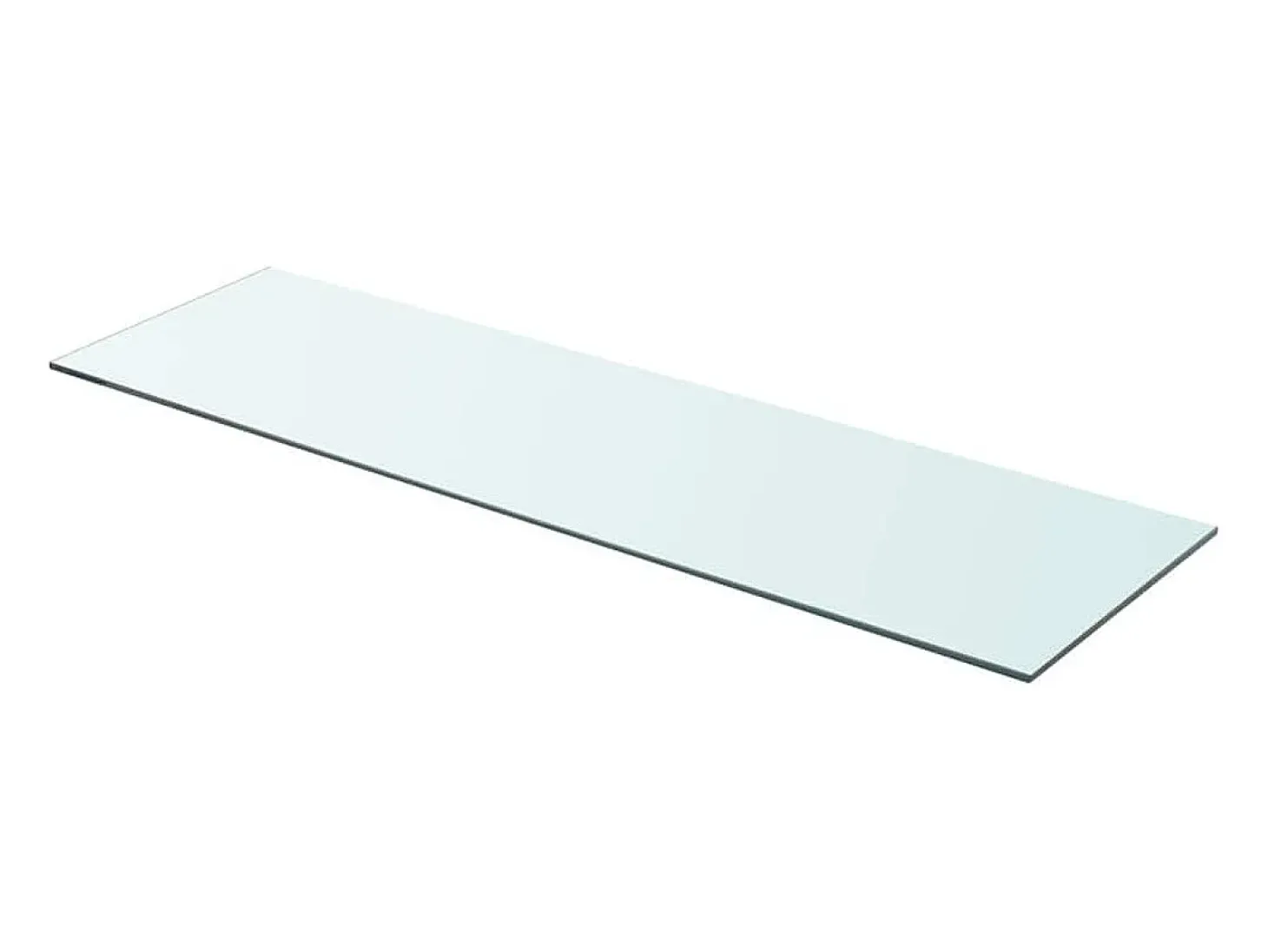Paneles de estantería 2 piezas Vidrio transparente 90 x 25 cm