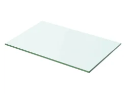 Paneles de estantería 2 piezas vidrio transparente 50x25 cm