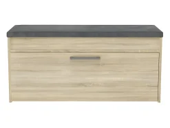 PARMI - Entrada zapatero estilo escandinavo - 100x35x49 - Banco con almacenaje