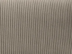 Pequeño Sofá cama rinconera izquierda de pana color beige AMELIA