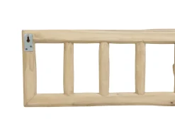 Perchero 6 ganchos de madera de teca - Ancho 70 x Prof. 11 x Alt. 20 cm - Color: natural - LIPALIA