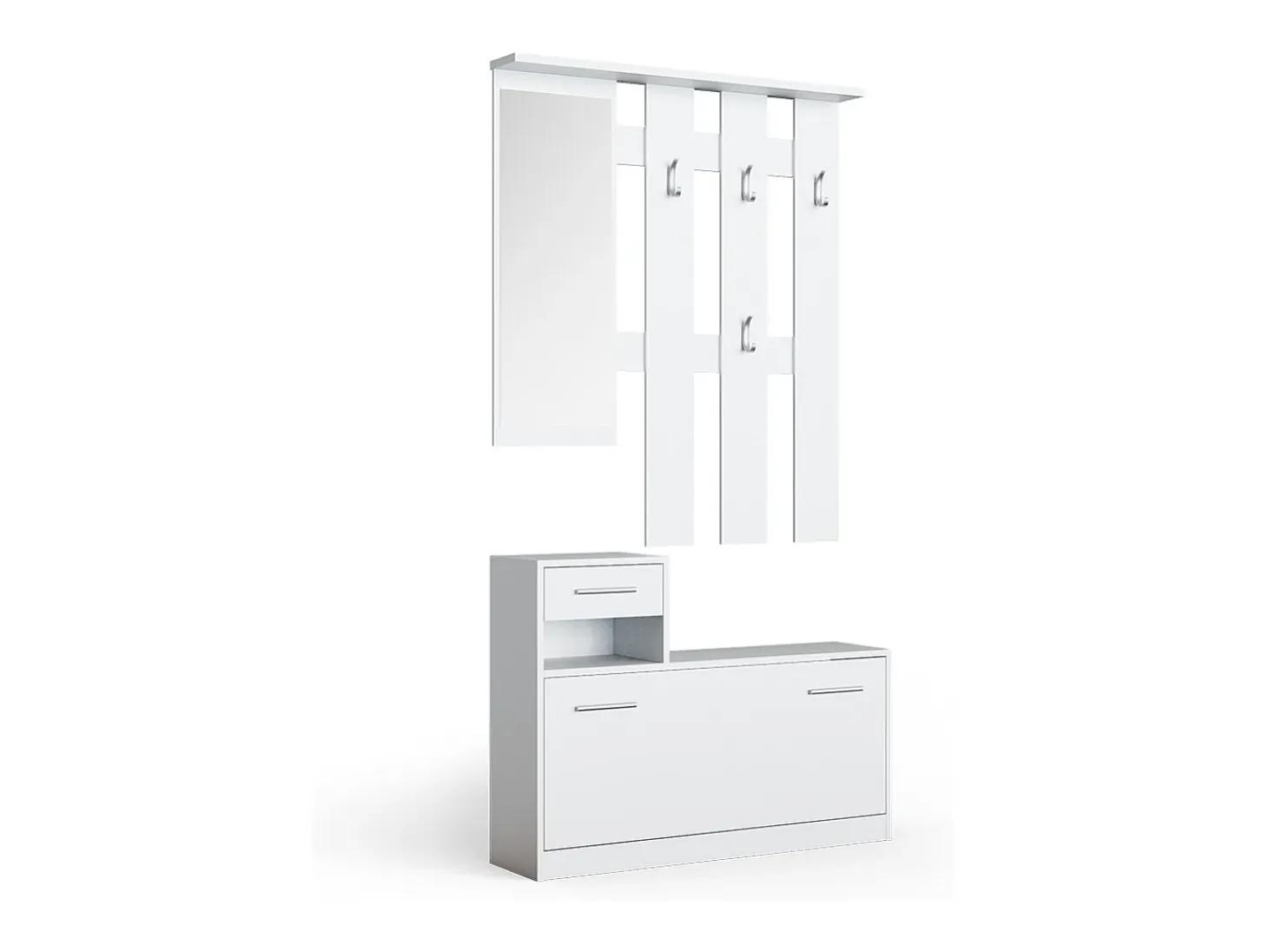 Perchero blanco 25x100x191 billy