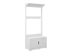 Perchero blanco 80x40x180 lysa