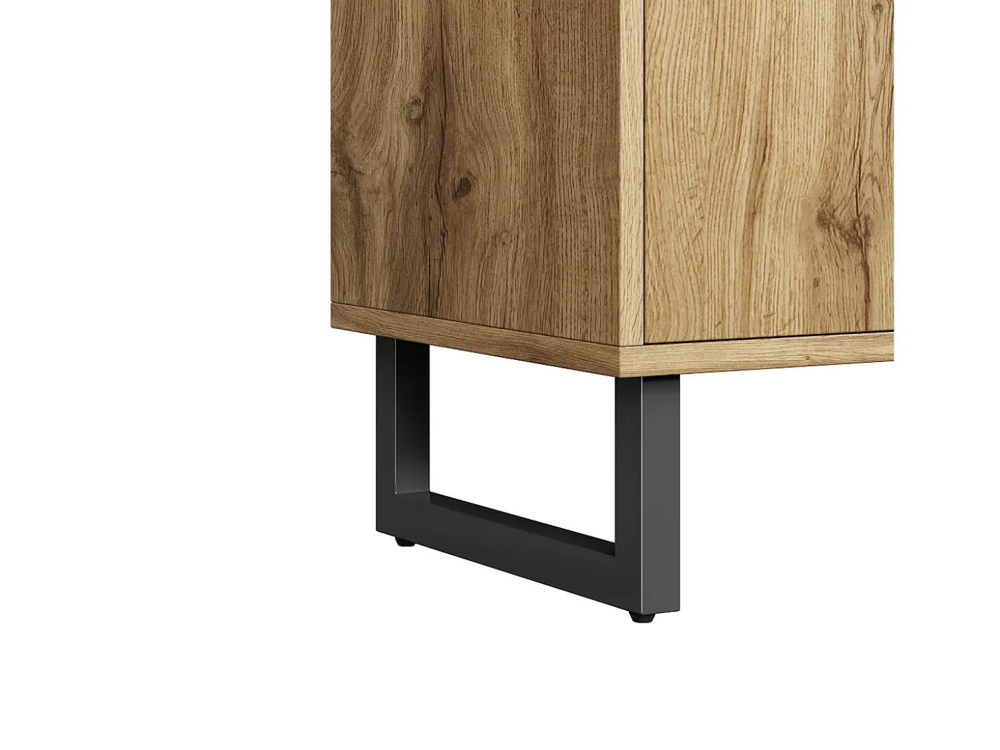 Perchero de madera - Armario de 2 cajones y 3 puertas - Almacenamiento abierto