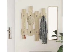 Perchero de pared con almacenaje Roble Sonoma 60 x 3 x 82 cm