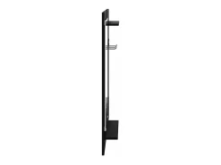 Perchero de pared con estante Roble negro 70 x 10 x 90 cm