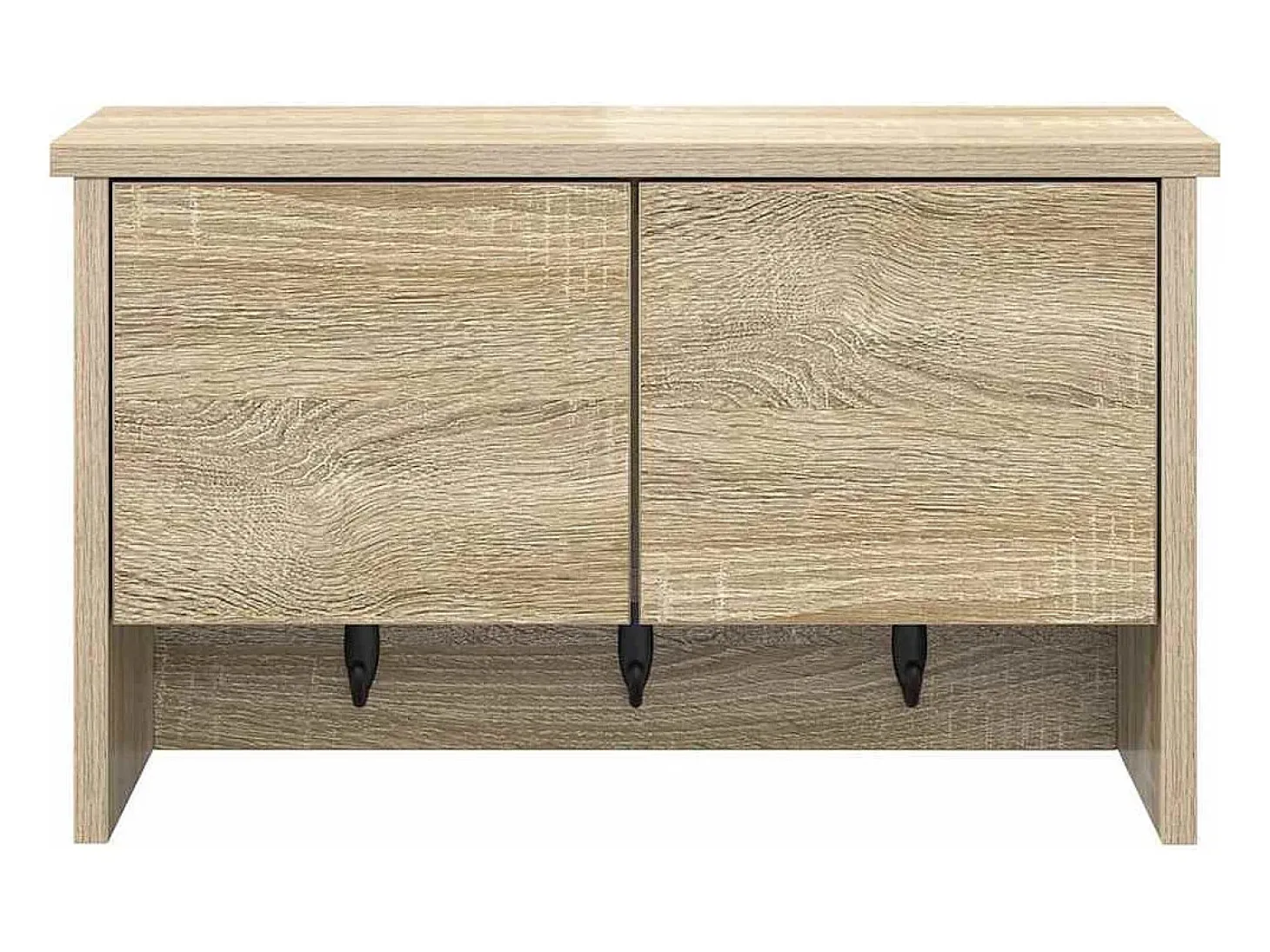 Perchero de pared con estante roble Sonoma 50 x 20 x 30 cm