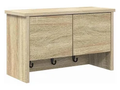 Perchero de pared con estante roble Sonoma 50 x 20 x 30 cm