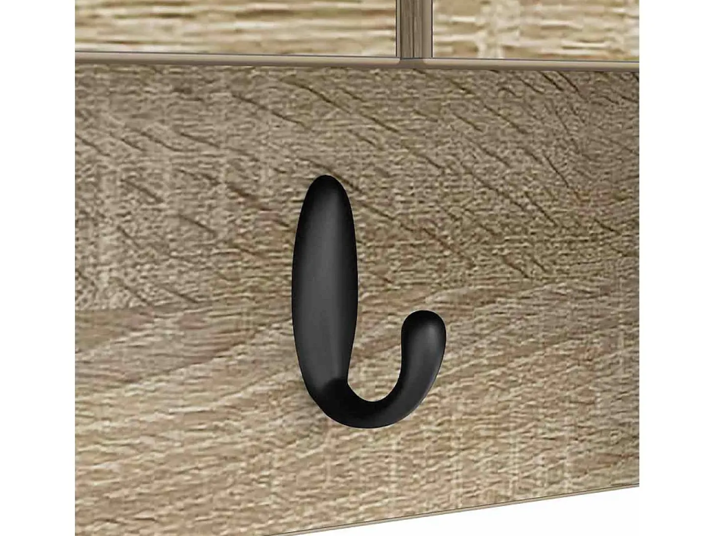 Perchero de pared con estante roble Sonoma 50 x 20 x 30 cm