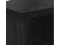 Perchero de pared con estante Roble negro 75 x 16 x 26 cm
