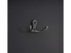 Perchero de pared H33 (juego de 2), lacado en gris oscuro