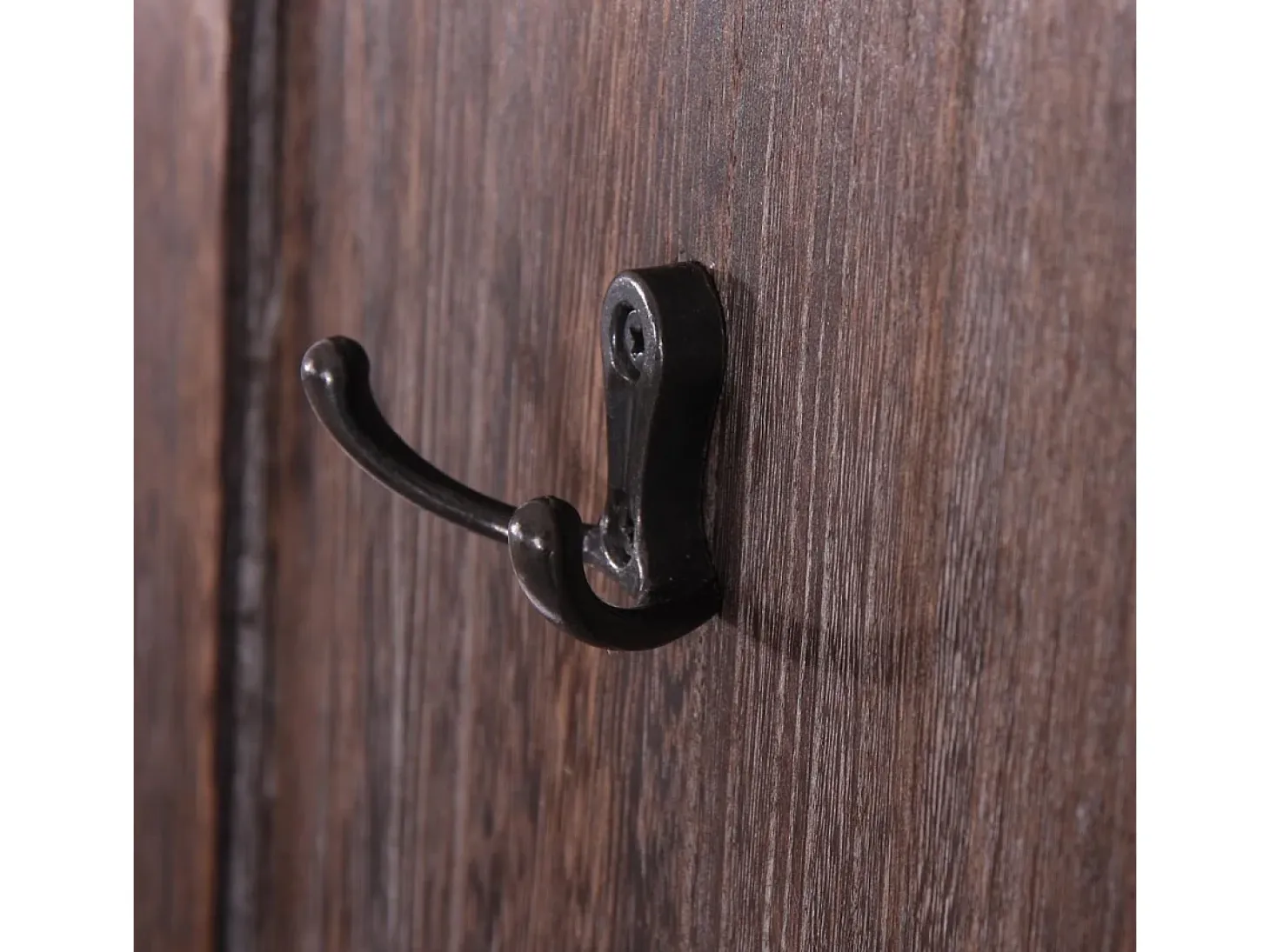 Perchero de pared H33 (juego de 2), marrón desgastado