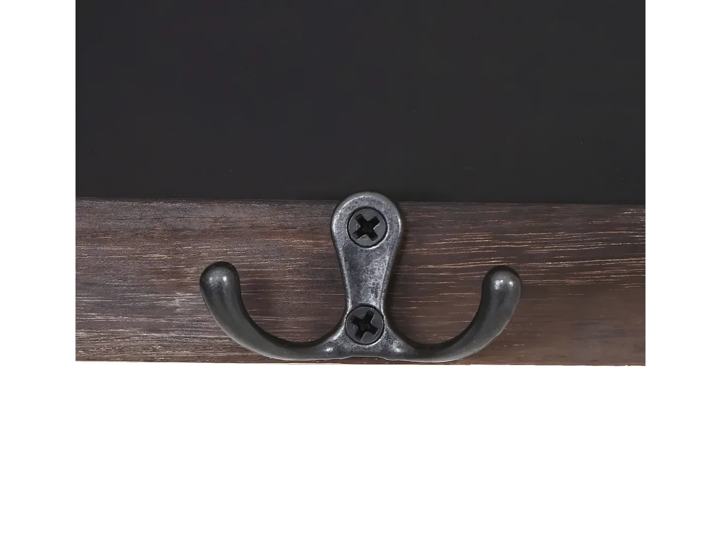 Perchero de pared MCW-C51 con pizarra, marrón, shabby