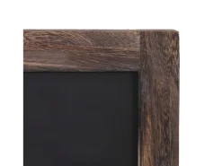 Perchero de pared MCW-C51 con pizarra, marrón, shabby