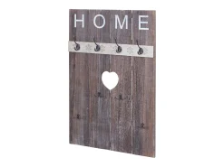 Perchero de pared MCW-C89 Home Shabby-Look, marrón, desgastado