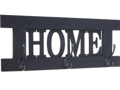 Perchero de pared MCW-C60 Home Shabby look, gris oscuro