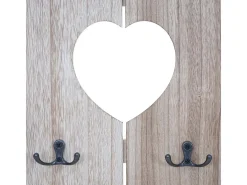 Perchero de pared MCW-C89 Home Shabby-Look, marrón natural