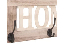 Perchero de pared MCW-C60 Home Shabby look, marrón natural