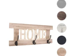 Perchero de pared MCW-C60 Home Shabby look, marrón natural