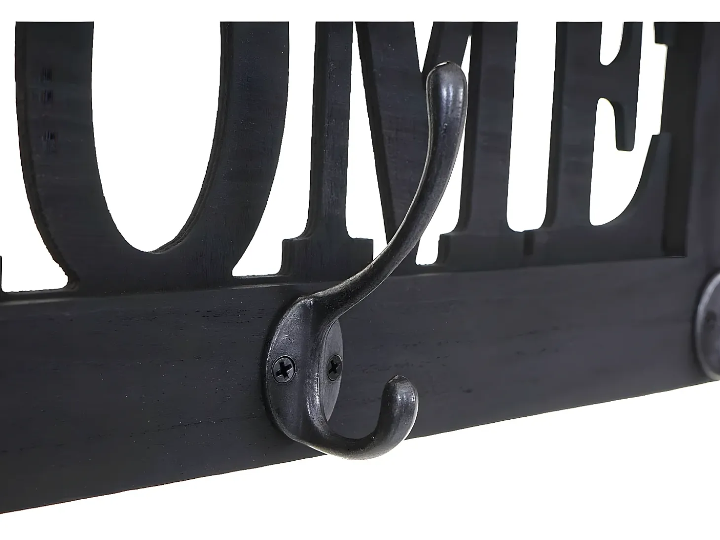 Perchero de pared MCW-C60 Shabby (2 piezas), gris oscuro