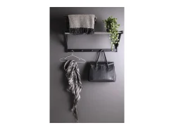 Perchero de Pared Padova, Negro, 78x32x34 cm, Kendra Home