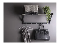 Perchero de Pared Padova, Negro, 78x32x34 cm, Kendra Home