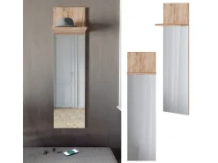 Perchero de pared roble dorado 36x21.6x135 siri