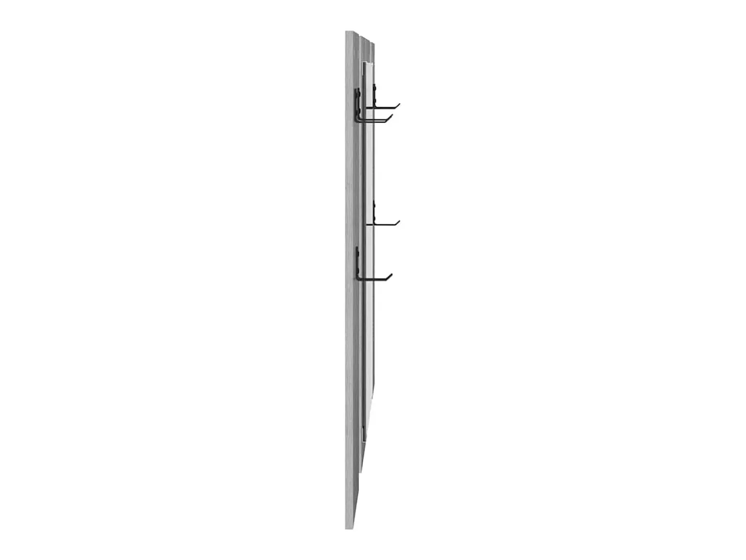 Perchero de pared Sonoma gris 96 x 1,5 x 90 cm
