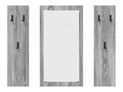 Perchero de pared Sonoma gris 96 x 1,5 x 90 cm