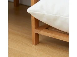Perchero de ropa madera natural 90x30x145 cm HOMCOM
