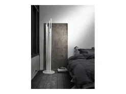 Perchero moderno mod. 471 acabado lacado en blanco, 182 cm(alto)34 cm(ancho)34 cm(largo)