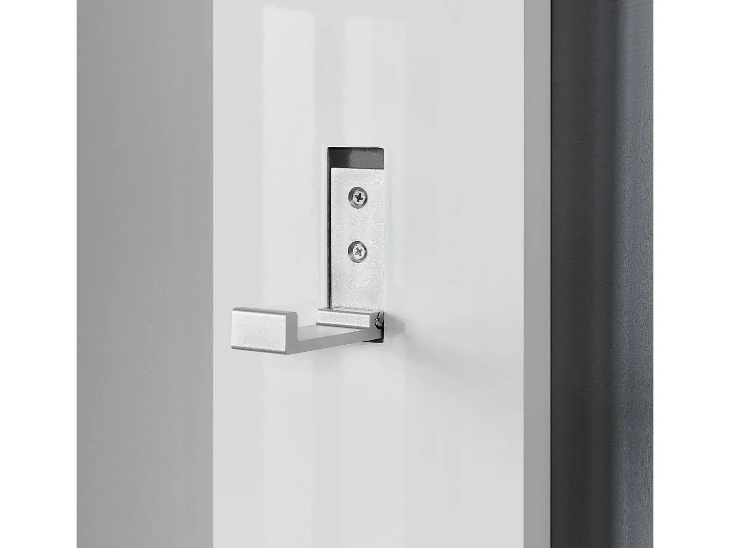 Perchero para armario 170 cm ganchos para ropa de pared panel de pared blanco 03_0002143