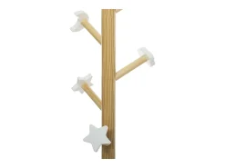Perchero Pie Nube Infantil 35 cm Melamina Diseño Blanco y Roble