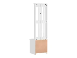 Perchero SANDNES blanco 45x40x159,5 cm madera maciza de pino
