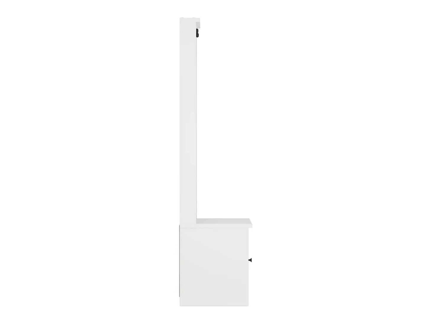 Perchero SANDNES blanco 45x40x159,5 cm madera maciza de pino
